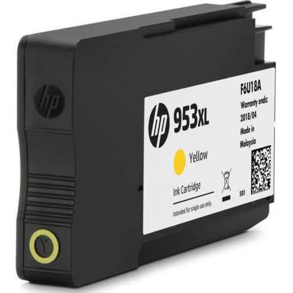 HP 953XL Yellow Original Ink Cartridge (F6U18AE) HP 953XL Yellow Original Ink Cartridge (F6U18AE)