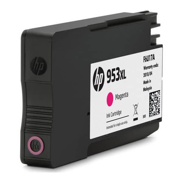 HP 953XL Magenta Original Ink Cartridge (F6U17AE)