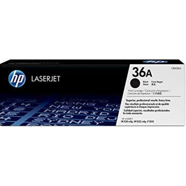 HP 36A Black Original Toner Cartridge (CB436A)