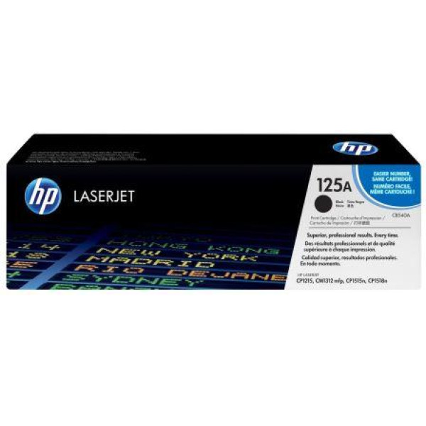 HP CB540A black toner cartridge for HP Color LaserJet printers
