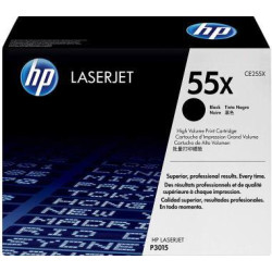 HP 55X Black High Yield Original Toner Cartridge (CE255X)