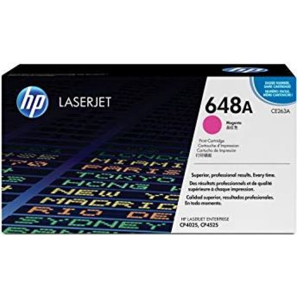 HP 648A Magenta Original Toner Cartridge (CE263A)