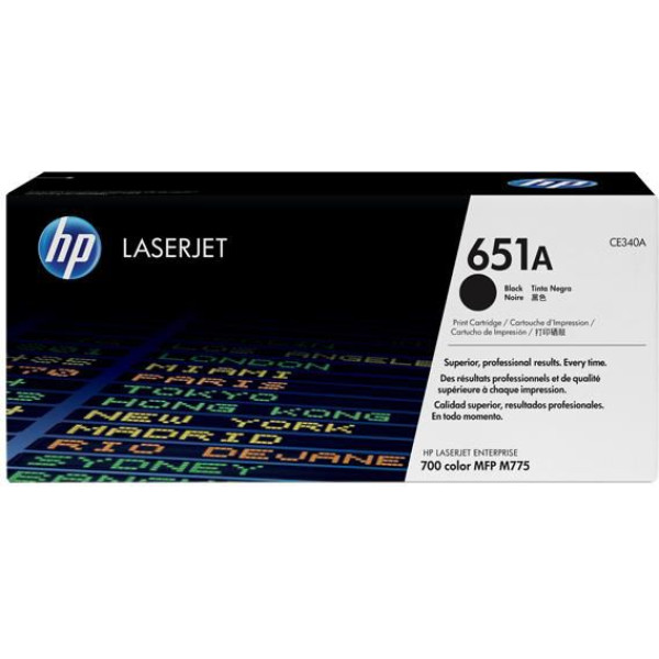 HP 651A Black Original Toner Cartridge (CE340A)
