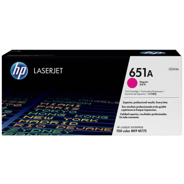HP 651A Magenta Original Toner Cartridge (CE343A)