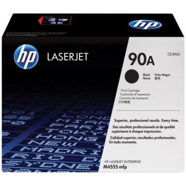 HP 90A Black Original Toner Cartridge (CE390A) HP 90A Black Original Toner Cartridge (CE390A)