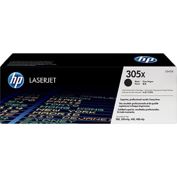 HP 305X Black High Yield Original Toner Cartridge (CE410X) HP 305X Black High Yield Original Toner Cartridge (CE410X)