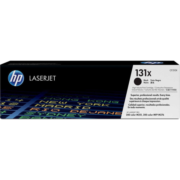 HP 131X Black High Yield Original Toner Cartridge (CF210X) HP 131X Black High Yield Original Toner Cartridge (CF210X)