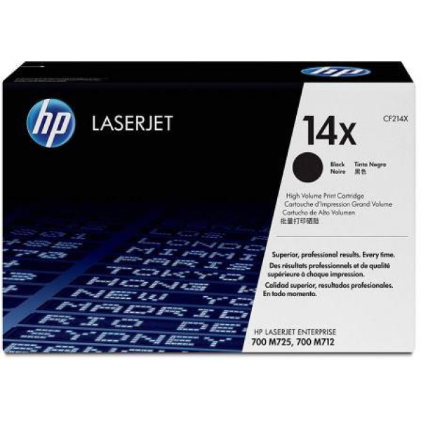 HP 14X Black High Yield Original Toner Cartridge (CF214X) HP 14X Black High Yield Original Toner Cartridge (CF214X)