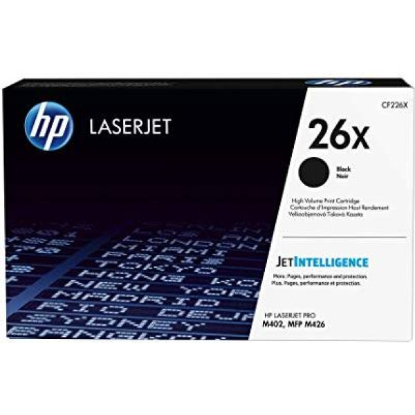 HP 26X Black High Yield Original Toner Cartridge (CF226X) HP 26X Black High Yield Original Toner Cartridge (CF226X)
