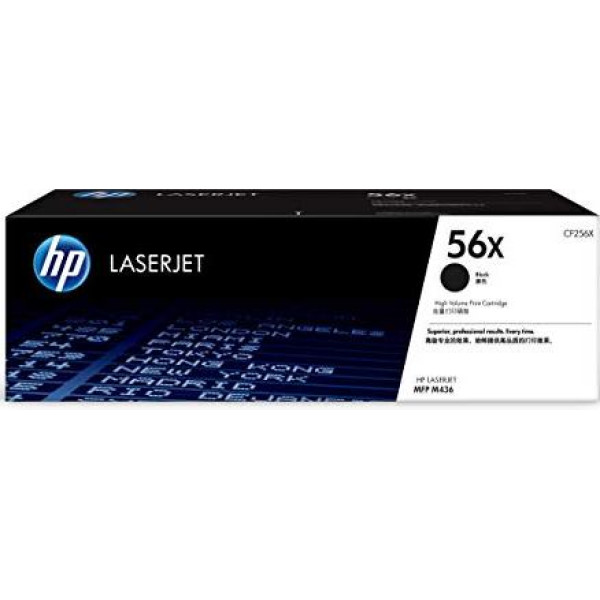 HP 56X Black High Yield Original Toner Cartridge (CF256X)