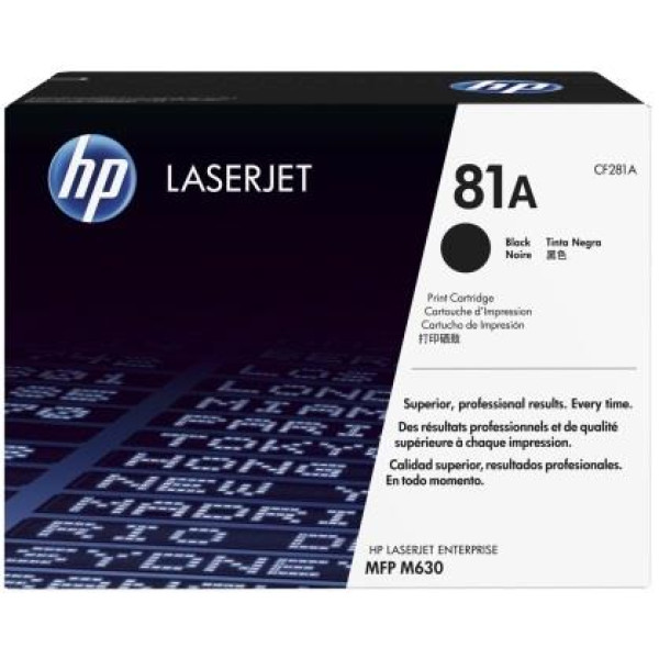 HP 81A Black Original Toner Cartridge (CF281A)