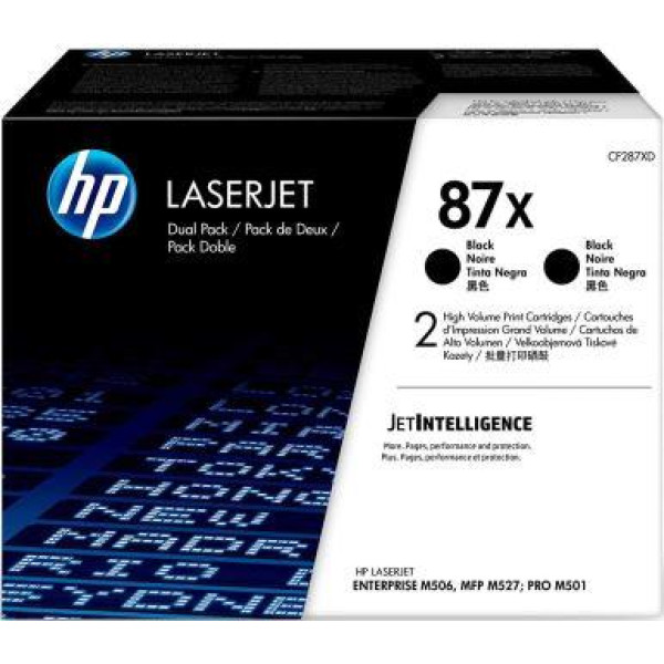 HP 87X Black High Yield Original Toner Cartridge (CF287X)
