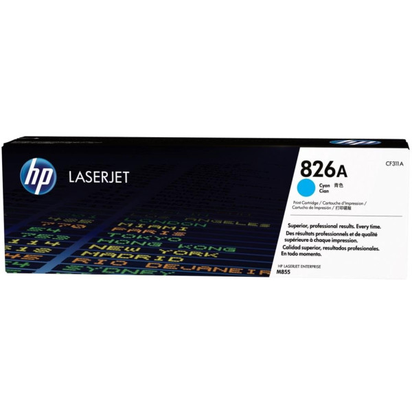 HP 826A Cyan Original Toner Cartridge (CF311A)