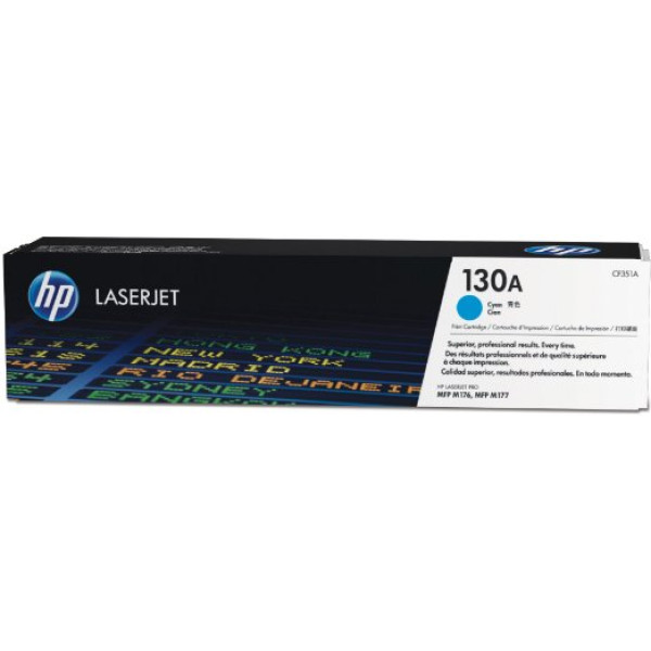 HP 130A Cyan Original Toner Cartridge (CF351A)