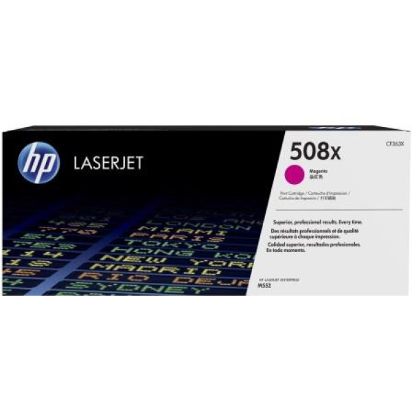 HP 508X Magenta High Yield Original Toner Cartridge (CF363X) HP 508X Magenta High Yield Original Toner Cartridge (CF363X)