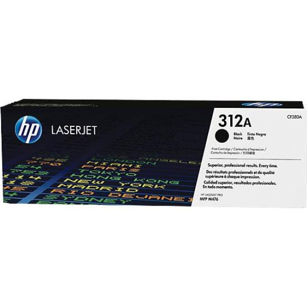 HP 312A Black Original Toner Cartridge (CF380A) HP 312A Black Original Toner Cartridge (CF380A)
