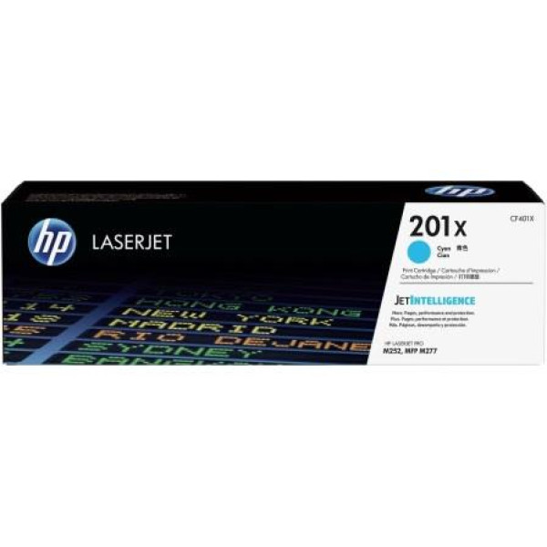 HP 201X Cyan High Yield Original Toner Cartridge (CF401X)