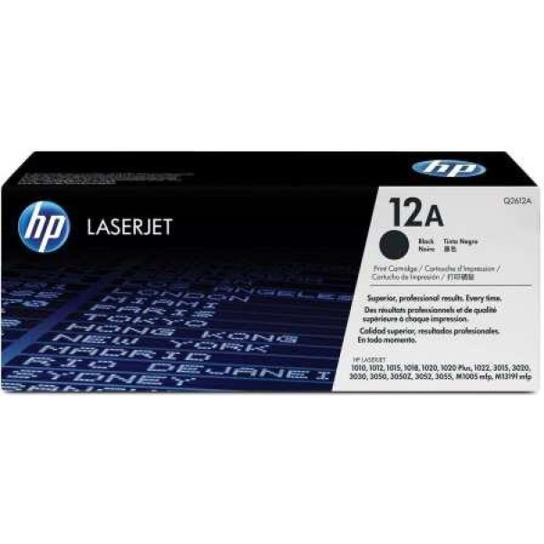 HP 12A Black Original Toner Cartridge (Q2612A) HP 12A Black Original Toner Cartridge (Q2612A)
