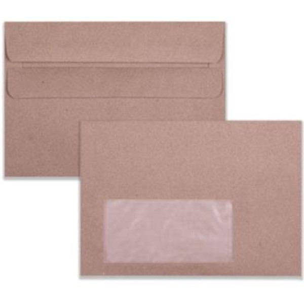 LEO - C6 Envelopes Manilla Window Self-Seal (Box 500) LEO - C6 Envelopes Manilla Window Self-Seal (Box 500)