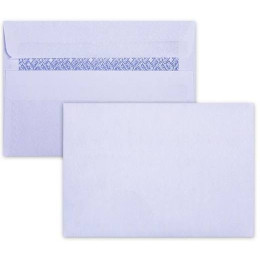 LEO - C6 Envelopes White No-Window Self-Seal Pocket (Box 500)