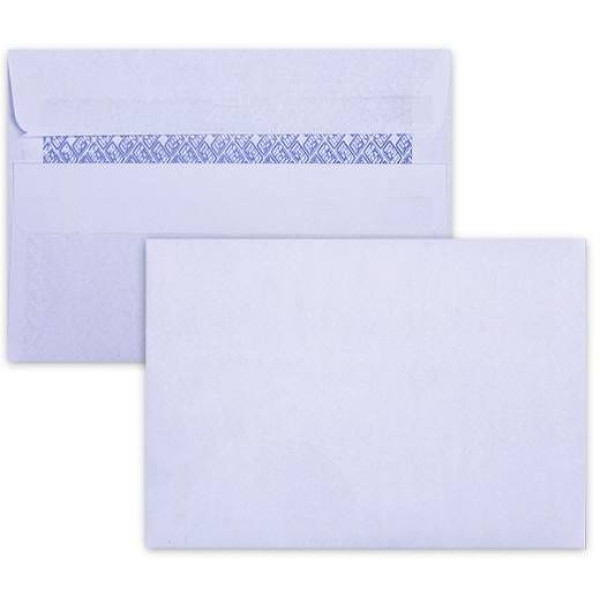 LEO - C6 Envelopes White No-Window Self-Seal Pocket (Box 500)