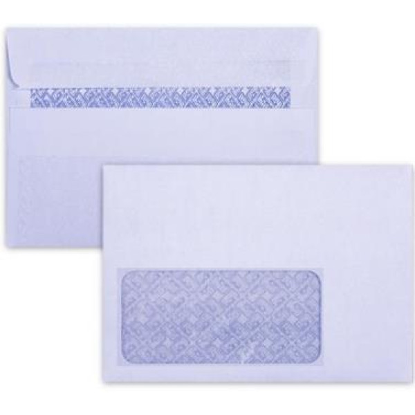 LEO - C6 Envelopes White Window Self-Seal (Box 500)