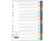 MEECO A4 Plastic 1-12 Numbered Divider - Printed MEECO A4 Plastic 1-12 Numbered Divider - Printed