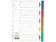 MEECO A4 Plastic 1-5 Numbered Divider - Printed MEECO A4 Plastic 1-5 Numbered Divider - Printed