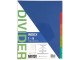 MEECO A4 Plastic 1-5 Numbered Divider - Printed MEECO A4 Plastic 1-5 Numbered Divider - Printed