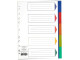 MEECO A4 Plastic 5-Tab Divider - Not Printed