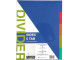 MEECO A4 Plastic 5-Tab Divider - Not Printed