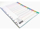 MEECO A4 Plastic Jan-Dec Divider - Printed MEECO A4 Plastic Jan-Dec Divider - Printed