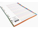 MEECO A4 Plastic A-Z (26-Part) Divider - Printed