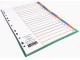 MEECO A4 Plastic 20-Tab Divider - Not Printed
