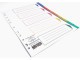 MEECO A4 Plastic 1-5 Numbered Divider - Printed MEECO A4 Plastic 1-5 Numbered Divider - Printed
