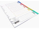 MEECO A4 Plastic 5-Tab Divider - Not Printed