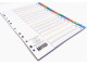 MEECO A4 Plastic A-Z (16-Part) Divider - Printed