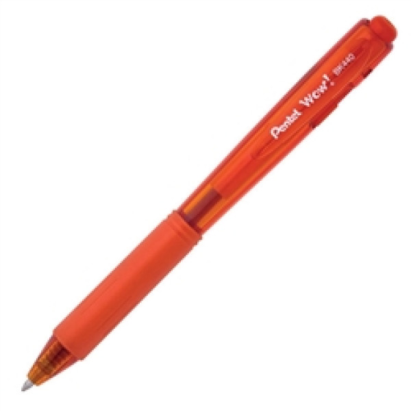 Pentel BK440F Retractable 1.0mm Ballpoint Pen Orange Pentel BK440F Retractable 1.0mm Ballpoint Pen Orange