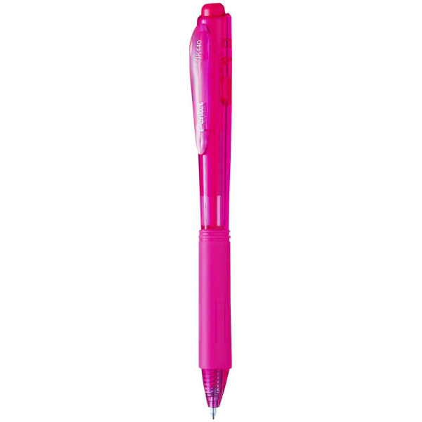 Pentel BK440P Retractable 1.0mm Ballpoint Pen Pink