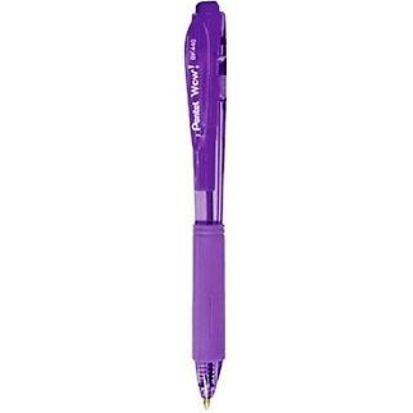 Pentel BK440V Retractable 1.0mm Ballpoint Pen Violet