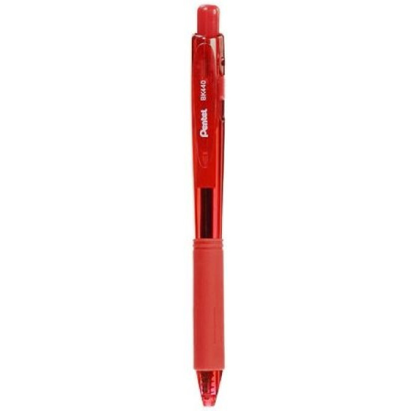 Pentel BK440B Retractable 1.0mm Ballpoint Pen Red