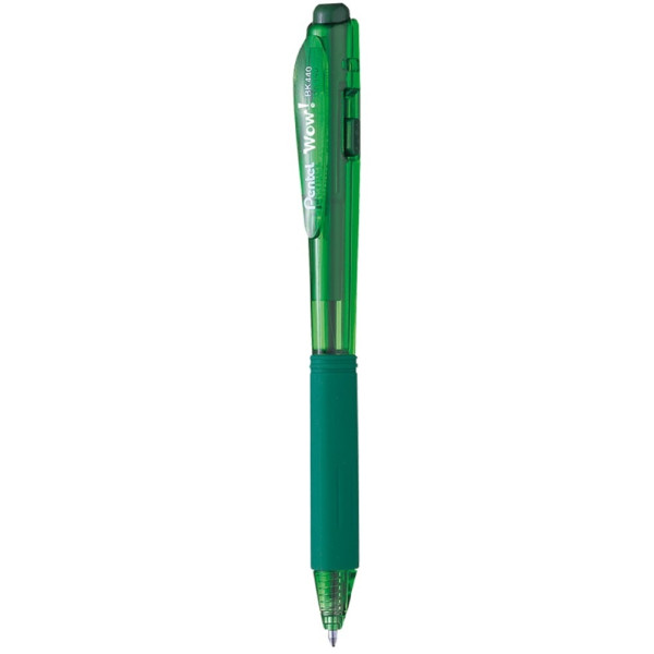 Pentel BK440D Retractable 1.0mm Ballpoint Pen Green