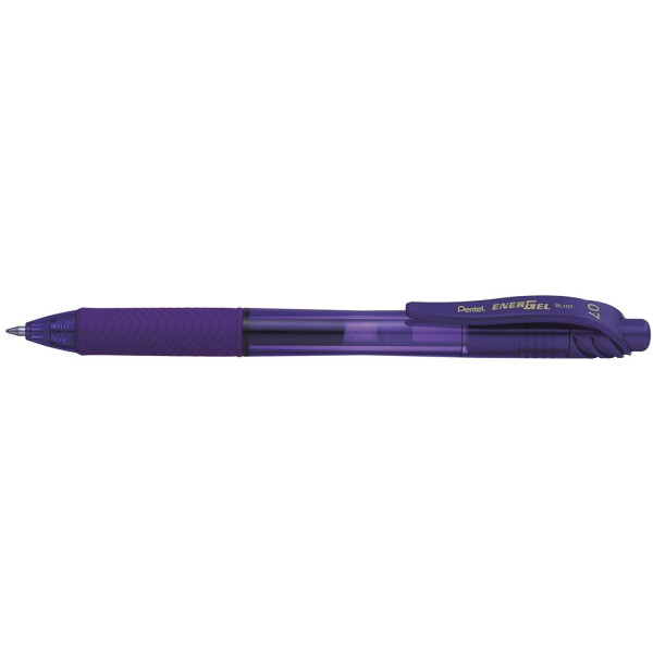 PENTEL BL107V EnerGel X Retractable Gel Roller Pen 0.7mm Violet