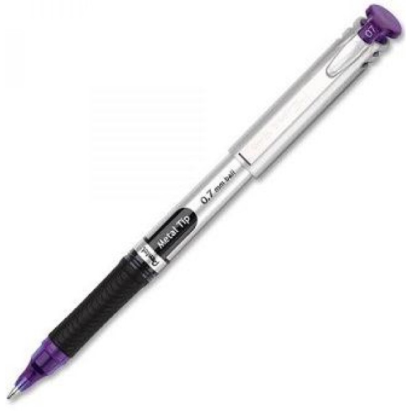 PENTEL BL17V EnerGel 0.7mm Metal Tip Gel Rollerball Pen Violet PENTEL BL17V EnerGel 0.7mm Metal Tip Gel Rollerball Pen Violet