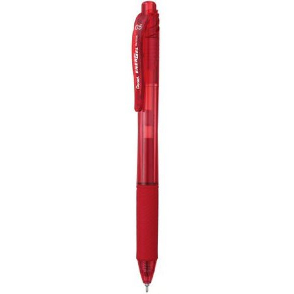 PENTEL BLN105B EnerGel X Retractable Gel Roller Pen 0.5mm Red