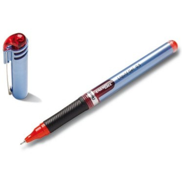 PENTEL BLN15B EnerGel 0.5mm Needle Tip Gel Rollerball Pen Red