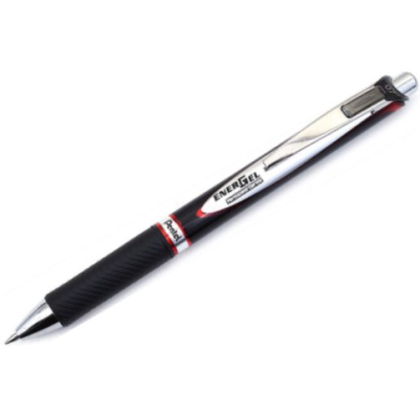 PENTEL BLP77B EnerGel 0.7mm Retractable Gel Rollerball Pen Red