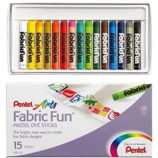 PENTEL Fabric Fun Dye Pastels Set - 15s