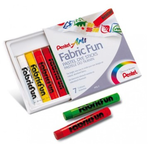 PENTEL Fabric Fun Dye Pastels Set - 7s