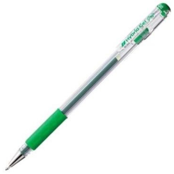 PENTEL Hybrid Gel Grip Roller Pen Green